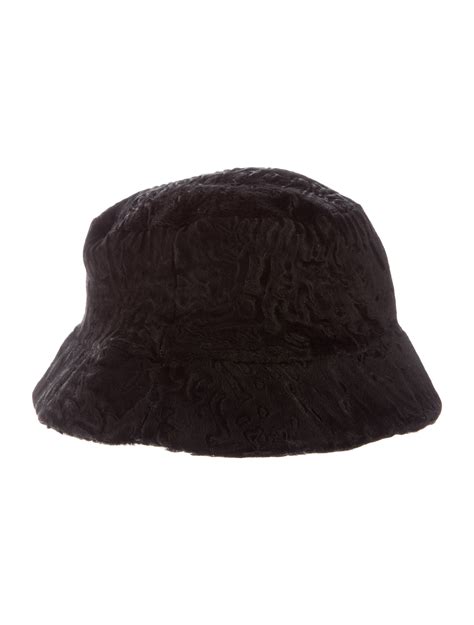 prada bucket hat fur